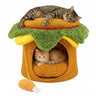 Cheeseburger Cat Hideout with Fried Chicken Plush Toy