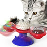 Interactive Windmill Cat Toy — LED Light Ball with Catnip & Suction Cup