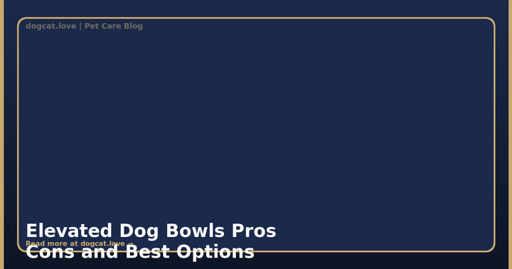 Elevated Dog Bowls: Pros, Cons, and Best Options