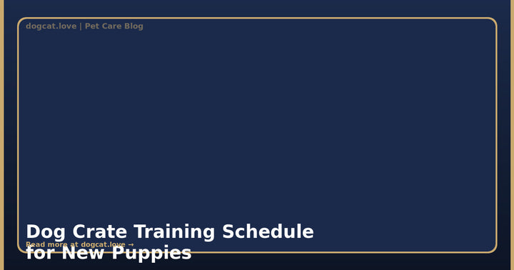 Dog Crate Training Schedule for New Puppies: The Complete Guide