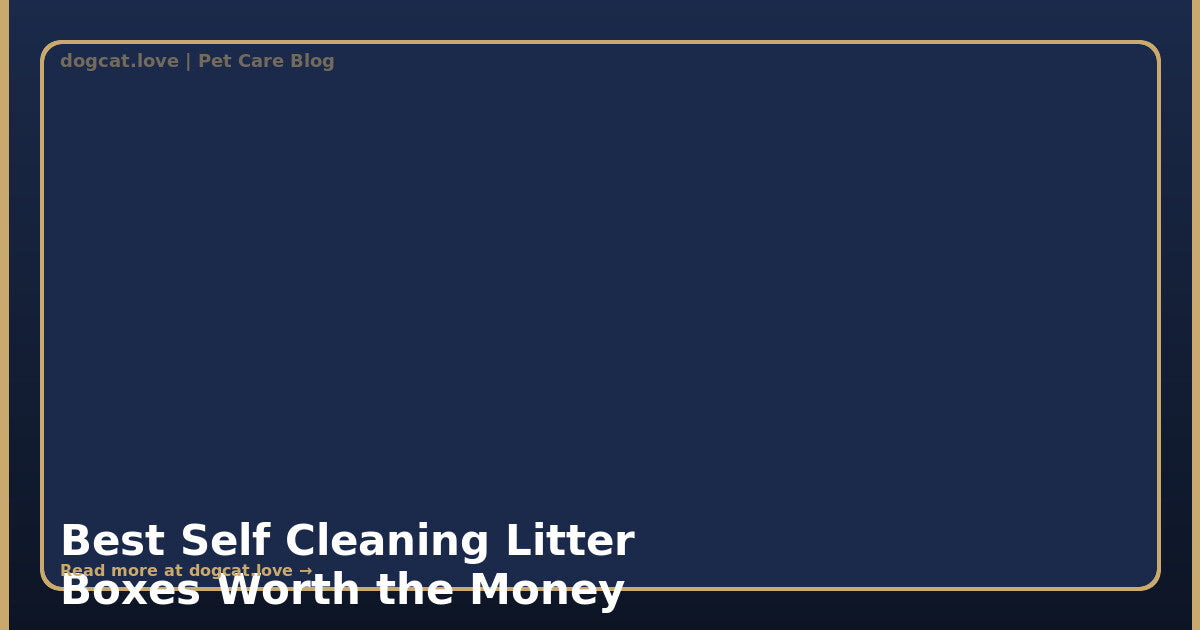 Best Self Cleaning Litter Boxes Worth the Money in 2026