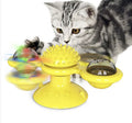 Interactive Windmill Cat Toy — LED Light Ball with Catnip & Suction Cup