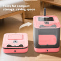 Dual-Entry Enclosed Cat Litter Box — Modern White Privacy Design
