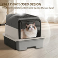 Pull-Out Drawer Cat Litter Box — No-Scoop Convenient Design