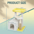 27.5″ Multi-Level Cat Tree — Compact Scratching Tower for Small Spaces