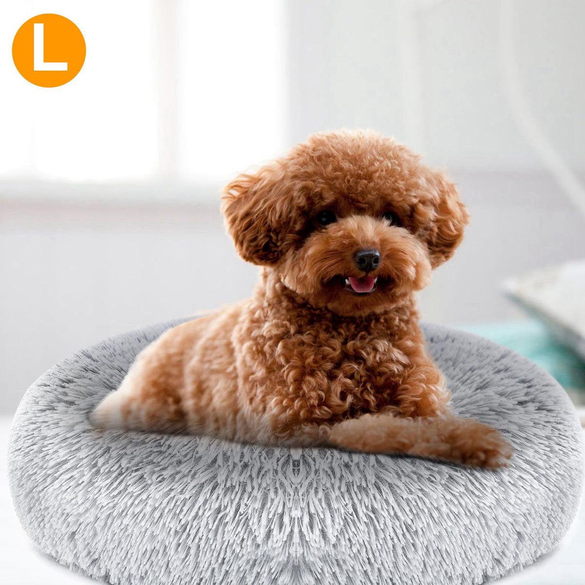 Premium Fleece Pet Bed with Supportive Rim — Ultra Soft & Warm