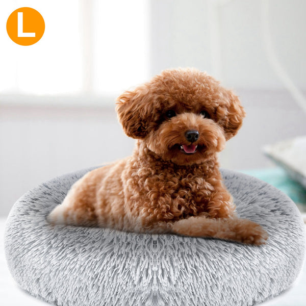 Premium Fleece Pet Bed with Supportive Rim — Ultra Soft & Warm