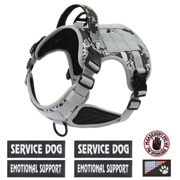American Local Tactical Pet Boobs Service Dog Harness Vest...