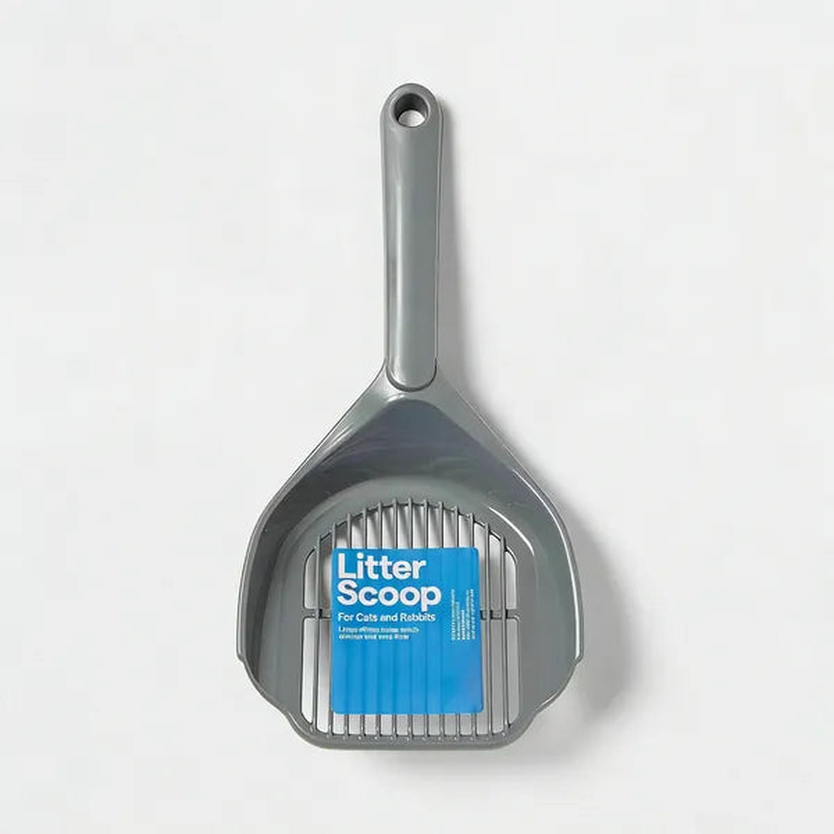Ergonomic Plastic Litter Scoop — Pet Waste Cleanup Tool
