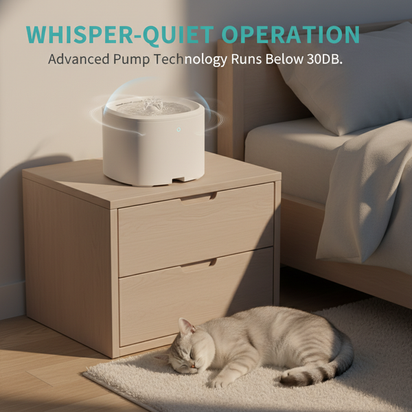 Ultra Quiet Anti-dry Burn Pet Water Fountain, 3l Circulating...