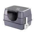 Enclosed Orange Cat Litter Box — Odor-Locking for Large Cats