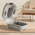 High-Capacity Odor-Lock Cat Litter Box — Enclosed for Large Cats