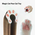 Accordion Folding Cat Scratching Post — Compact Wood-Grain Scratcher for Indoor Cats