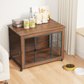 Heavy Duty Dog Crate Furniture — End Table Style Wooden Kennel