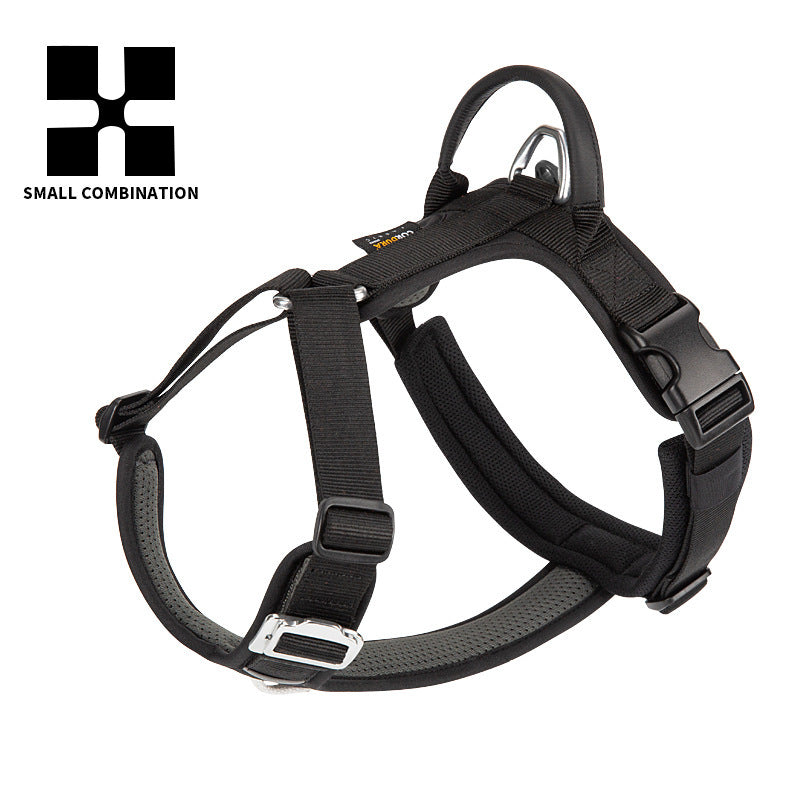 Heavy Duty Dog Harness — No-Pull Adjustable Harness & Leash for Medium Large Dogs