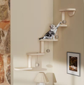 Modular Cat Wall Climbing Shelf with Cat Balls — Space-Saving