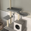 Cat Tree — 72" Multi-Level Condo Tower with Hammock, Scratching Posts & Sisal Rope