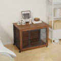 Heavy Duty Dog Crate Furniture — End Table Style Wooden Kennel