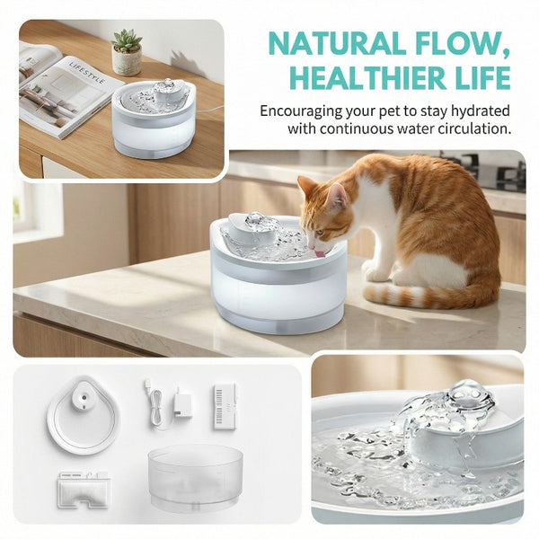 Usb Powered 2.5l Automatic Circulating Pet Water Fountain...