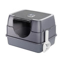 Enclosed Orange Cat Litter Box — Odor-Locking for Large Cats