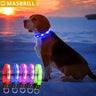 LED Dog Collar — USB Rechargeable Night Safety Light for Walking & Running