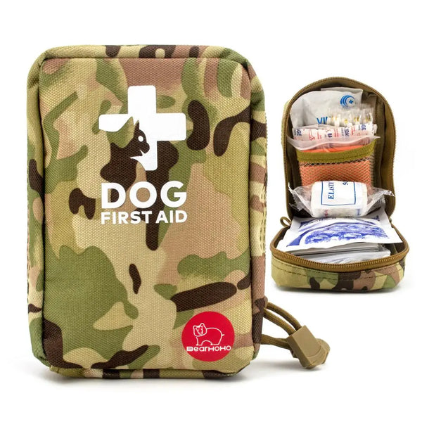 Pet First Aid Kit — 40-Piece Emergency Survival Kit for Dogs & Cats, Vet-Recommended