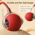 Cat Interactive Ball Toy, Automatic Rolling Ball with Tail, Rechargeable Smart Pet Interactive Toy, 