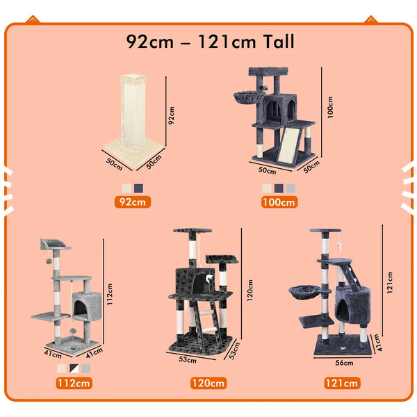 Cat Tree Tower Multi-Level with Scratching Posts