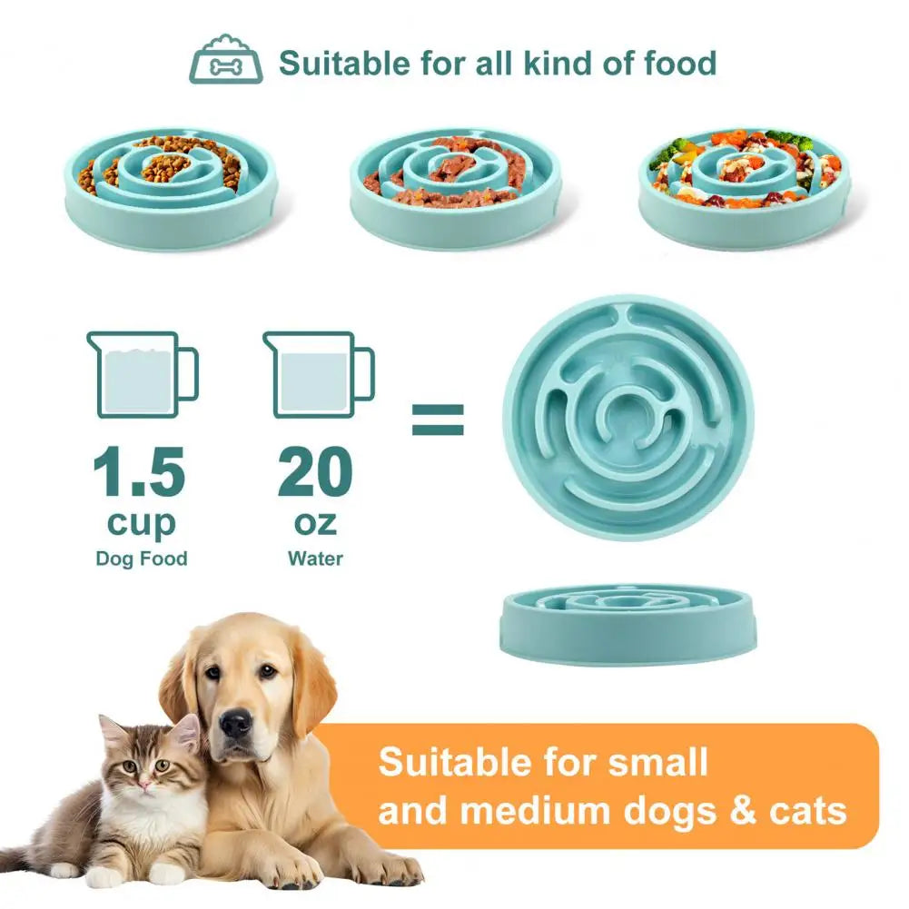 Puzzle Pet Feeder Slow Feeder Dog Bowl Maze Puzzle Pet Dish Anti