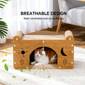 Star & Moon Cat Scratcher Couch with Teaser Ball