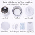 Smart Wi-Fi Automatic Cat Feeder — App-Programmable Timed Dry Food Dispenser