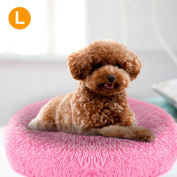 Premium Fleece Pet Bed with Supportive Rim — Ultra Soft & Warm