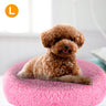 Premium Fleece Pet Bed with Supportive Rim — Ultra Soft & Warm