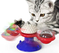 Interactive Windmill Cat Toy — LED Light Ball with Catnip & Suction Cup
