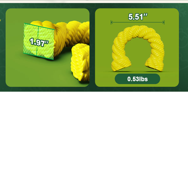 Natural Rubber Horseshoe-shaped Chew Toys, Dog Toys for...