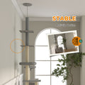 Cat Tree — 72" Multi-Level Condo Tower with Hammock, Scratching Posts & Sisal Rope