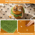 Cheeseburger Cat Hideout with Fried Chicken Plush Toy